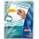 Avery(R) 5 Big Tab Dividers for 3 Ring Binder, Easy Print & Apply Clear Label Strip, Index Maker(R) Customizable White Tabs, 5 S
