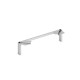 HON Mod HLPLSL30 Credenza Support Leg - 30" x 7" - Finish: Silver