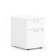 HON Mod HLPLPMBF Pedestal - 15" x 20"20" - 2 x Box, File Drawer(s) - Finish: Simply White