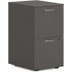 HON Mod HLPLPMFF Pedestal - 15" x 20"28" - 2 x File Drawer(s) - Finish: Slate Teak