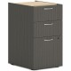 HON Mod HLPLPSBBF Pedestal - 15" x 20"28" - 3 x Box, File Drawer(s) - Finish: Slate Teak