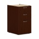 HON Mod HLPLPSBBF Pedestal - 15" x 20"28" - 3 x Box, File Drawer(s) - Finish: Traditional Mahogany, Laminate