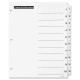 Avery Office Essentials Table 'n Tabs Dividers - Printed Tab(s) - Digit - 1-10 - 8.5" Divider Width x 11" Divider Length - Lette