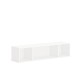 HON Mod Wall Mounted Storage | Open | 60"W | Simply White Finish - 60" x 14"39.8" - Finish: Simply White