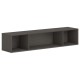 HON Mod Wall Mounted Storage | Open | 66"W | Slate Teak Finish - 66" x 14"39.8" - Finish: Slate Teak