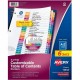 Avery A-Z Customizable Multicolor TOC Dividers - 156 x Divider(s) - A-Z, Table of Contents - 26 Tab(s)/Set - 8.5" Divider Width 