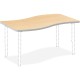 HON Build Series Ribbon Shape Tabletop - Ribbon Top - 6 Seating Capacity - 25" to 34" Adjustment x 54" Width x 30" Depth - Natur