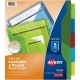 Avery Big Tab Insertable 2-Pocket Dividers - 5 x Divider(s) - 5 - 5 Tab(s)/Set - 9.3" Divider Width x 11.25" Divider Length - 3 
