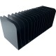 Huron 15-slot Vertical Message Rack - 15 Compartment(s) - Vertical - 6.5" Height x 16" Width x 16.3" Depth - Durable - Black - S