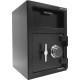 Honeywell 5911 Steel Depository Security Safe (1.06 cu ft.) - 1.06 ft³ - Combination Lock - 3 Live-locking Bolt(s) - Spy Proof, 