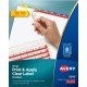 Avery Index Maker Index Divider - 200 x Divider(s) - Print-on Tab(s) - 8 - 8 Tab(s)/Set - 8.5" Divider Width x 11" Divider Lengt