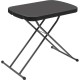 Iceberg IndestrucTable Small Space Personal Table - For - Table TopBlack Top - 25 lb Capacity - Height Adjustable - 20.80" to 26