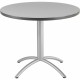 Iceberg CafeWorks 36" Round Cafe Table - Melamine Round Top - Powder Coated - Contemporary Style - 1.13" Table Top Thickness x 3