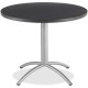 Iceberg CafeWorks 36" Round Cafe Table - Melamine Round Top - Powder Coated - 1.13" Table Top Thickness x 36" Table Top Diameter