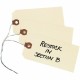 Avery Shipping Tags - 9 - 4.75" Length x 2.37" Width - Rectangular - Wire Fastener - 1000 - Card Stock, Pulp - Manila