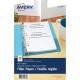 Avery Filler Paper 5½" x 8½" - 100 Sheets - College Ruled - 7 Hole(s) - 5 1/2" x 8 1/2" - White Paper - Mediumweight, Punched - 