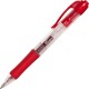 Integra Retractable 0.5mm Gel Pens - Fine Pen Point - 0.5 mm Pen Point Size - Retractable - Red - Red Barrel - Metal Tip - 1 Doz