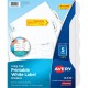 Avery Big Tab Printable Label Dividers, Easy Peel Labels, 5 Tabs - 20 x Divider(s) - 5 - 5 Tab(s)/Set - 8.5" Divider Width x 11"