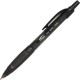 Integra 82952 Retractable Ballpoint Pens - Fine Pen Point - Retractable - Black - Black, Transparent Barrel - 1 Dozen