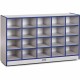 Jonti-Craft Rainbow Accents Toddler Single Storage - 20 Compartment(s) - 29.5" Height x 48" Width x 15" Depth - Laminated, Chip 