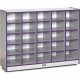 Jonti-Craft Rainbow Accents Toddler Single Storage - 35.5" Height x 48" Width x 15" Depth - Durable, Laminated - Purple - Rubber
