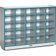 Jonti-Craft Rainbow Accents Toddler Single Storage - 35.5" Height x 48" Width x 15" Depth - Durable, Laminated - Teal - Rubber -