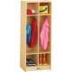 Jonti-Craft Rainbow Accents 2 Section Coat Locker - 2 Compartment(s) - 50.5" Height x 20" Width x 15" Depth - Double Hook, Durab