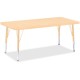Jonti-Craft Berries Adult Height Maple Top/Edge Rectangle Table - For - Table TopLaminated Rectangle, Maple Top - Four Leg Base 