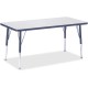 Jonti-Craft Berries Elementary Height Color Edge Rectangle Table - For - Table TopLaminated Rectangle Top - Four Leg Base - 4 Le