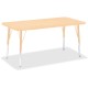 Jonti-Craft Berries Elementary Maple Laminate Rectangle Table - For - Table TopLaminated Rectangle, Maple Top - Four Leg Base - 