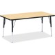 Jonti-Craft Berries Adult Height Color Top Rectangle Table - For - Table TopLaminated Rectangle, Maple Top - Four Leg Base - 4 L