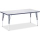 Jonti-Craft Berries Elementary Height Color Edge Rectangle Table - For - Table TopLaminated Rectangle, Navy Top - Four Leg Base 