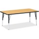 Jonti-Craft Berries Elementary Height Color Top Rectangle Table - For - Table TopBlack Oak Rectangle, Laminated Top - Four Leg B