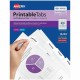 Avery Printable Repositionable Tabs - 80 Tab(s)1.75" Tab Width - Permanent - Paper Divider - White Paper Tab(s) - 80 / Pack