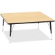 Jonti-Craft Berries Elementary Height Color Top Square Table - For - Table TopLaminated Square, Maple Top - Four Leg Base - 4 Le