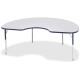 Jonti-Craft Berries Adult Height Prism Color Edge Kidney Table - For - Table TopLaminated Kidney-shaped, Navy Top - Four Leg Bas