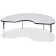 Jonti-Craft Berries Elementary Height Color Edge Kidney Table - For - Table TopBlack Kidney-shaped, Laminated Top - Four Leg Bas