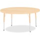 Jonti-Craft Berries Elementary Height Maple Top/Edge Round Table - For - Table TopLaminated Round, Maple Top - Four Leg Base - 4