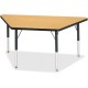 Jonti-Craft Berries Elementary Height Classic Trapezoid Table - For - Table TopBlack Oak Trapezoid, Laminated Top - Four Leg Bas