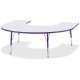 Jonti-Craft Berries Prism Horseshoe Student Table - For - Table TopLaminated Horseshoe-shaped, Purple Top - Four Leg Base - 4 Le