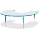 Jonti-Craft Berries Prism Horseshoe Student Table - For - Table TopLaminated Horseshoe-shaped, Teal Top - Four Leg Base - 4 Legs