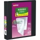 Avery Durable View Binder 1½" , Slant D Rings, Black - 1 1/2" Binder Capacity - Letter - 8 1/2" x 11" Sheet Size - 375 Sheet Cap