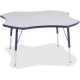 Jonti-Craft Berries Prism Four-Leaf Student Table - For - Table TopLaminated, Navy Top - Four Leg Base - 4 Legs - Height Adjusta