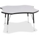 Jonti-Craft Berries Prism Four-Leaf Student Table - For - Table TopBlack, Laminated Top - Four Leg Base - 4 Legs - Height Adjust