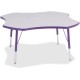 Jonti-Craft Berries Elementary Height Prism Four-Leaf Table - For - Table TopLaminated, Purple Top - Four Leg Base - 4 Legs - He
