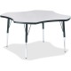 Jonti-Craft Berries Elementary Height Prism Four-Leaf Table - For - Table TopBlack, Laminated Top - Four Leg Base - 4 Legs - Hei