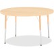 Jonti-Craft Berries Elementary Height. Maple Top/Edge Round Table - For - Table TopLaminated Round, Maple Top - Four Leg Base - 