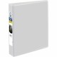 Avery Durable View Binder 1" , Round Rings, 5½" x 8½" , White - 1" Binder Capacity - Half-letter - 5 1/2" x 8 1/2" Sheet Size - 