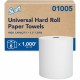 Scott Essential Universal High-Capacity Hard Roll Towels with Absorbency Pockets - 7.87" x 1000 ft - 1000 Sheets/Roll - White - 