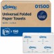 Kleenex C-Fold Towels - 10.13" x 13.25" - White - 150 Per Pack - 16 / Carton